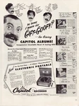 Capitol Records 1946 Portable Player Full Page Print Ad 10.5 X 13.5. Fixed Price $12.00.