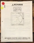 Mitsubishi Mga LT-10V Record Player / Turntable Service Manual *original*. Fixed Price $59.97.
