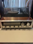 Vintage Zenith Integrated Stereo System C585W: Radio & Solid State Turntable Rec. Fixed Price $300.00.