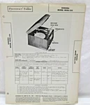 Vintage Howard Sams Photofact Folder Sonora Model RKRU-215 Radio Parts Manual. Fixed Price $14.95.