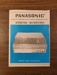 Vtg Panasonic Model RD-7678 Automatic Turntable Operating Instructions Only. Fixed Price $39.99.
