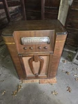 Truetone Vintage Console Tube Radio Record Player Wood Cabinet. Fixed Price $780.00.