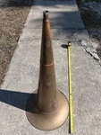 Antique 30" Edison Phonograph Brass Witch's Hat Speaker Horn Columbia. Fixed Price $179.95.