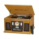 Victrola Navigator 8-IN-1 Wood Record Player Oak Factory Direct. Fixed Price $139.99.