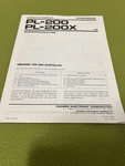 Pioneer PL200/PL200X Instruction Manual. Fixed Price $17.43.