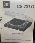 Dual Cs 731 Q Turntable Service Manual Photocopy. Fixed Price $19.99.