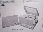Webcor BP-1253-1, EP-1253-1, BP-1270-1A, & TP-1270-1A Phonograph Photofact. Fixed Price $6.50.