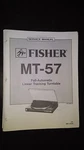 Fisher MT-57 Service Manual Original Repair Book Stereo Turntable Record Player. Fixed Price $25.00.