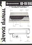 Original Factory Kenwood Kd 9XG Quartz Turntable Service Manual Repair Book. Fixed Price $19.98.