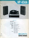 Sony Model HP-450A Stereo Music System Service Manual. Fixed Price $23.32.
