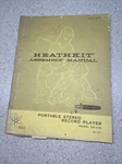 Vintage Heathkit Assembly Manual = Portable Stereo Record Player Model GD-109. Fixed Price $17.99.