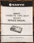 Sanyo Cassette Service Manual *original*. Fixed Price $19.97.