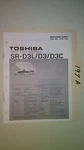 Toshiba SR-D3L D3C Service Manual Original Repair Book Stereo Turntable. Fixed Price $19.98.