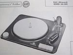 Elac Miracord XA-100 Record Changer Turntable Photofact. Fixed Price $7.50.