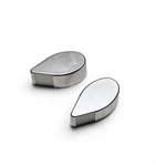 Thorens TD-145 TD-160 TD-165 Silver Teardrop Knobs Pair Original Oem. Fixed Price $48.00.