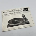 Elac Miracord 650 660H Original Operating Instructions Owner Manual Schematic. Fixed Price $42.95.