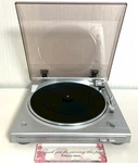 Denon DP-29F Silver Turntable Fully Working With Stylus And Dust Cover Movie. Fixed Price $134.49.