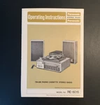 Panasonic RE-8015 -fm-am/phono/cassette Stereo Original Operating Instructions. Fixed Price $9.99.