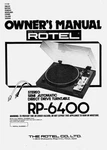 Rotel RP-6400 Turntable Owners Instruction Manual. Fixed Price $22.24.