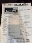 Orig. Sharp SG-165U SG165U Full Repair & Service Manual *original**. Fixed Price $17.99.