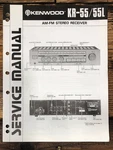 Kenwood KR-55L Receiver Service Manual *original*. Fixed Price $14.97.