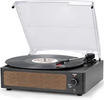 Vintage Record Player With Speaker Belt-driven 3-SPEED Wireless Playback Black. Fixed Price $35.99.