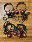 Vtg 1940'S-1950'S Newcomb Audio Headphones Headset Red & Black Bakelite. Fixed Price $60.00.