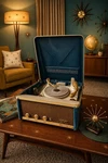 Vintage 1950S Motorola Calypso Hi-fi Fiberglass Record Player Turntable Rare. Fixed Price $299.95.