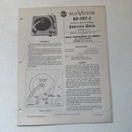 Rca Victor RP-197-1 Automatic Record Changer Service Data Sheet 1954. Fixed Price $8.09.