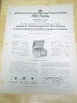 Vtg Rca Victor Service Data/manual U-10 Victrola Receiver/radio Original. Fixed Price $9.48.