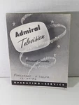 Vtg Admiral Television Operating Manual & Schematic Instructions Owners. Fixed Price $12.95.