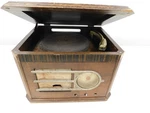 Silvertone Model 6071, Vintage Radio And Phonograph, Ready For Fixup, See Photos. Fixed Price $74.00.