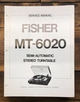 Fisher MT-6020 Record Player / Turntable Service Manual *original*. Fixed Price $24.97.