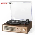 Crosley CR6045A-WA Miles 3-SPEED Bluetooth Record Player Walnut. Fixed Price $109.99.