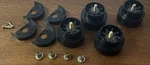 Complete Set Of Denon DP-1200 Oem Turntable Feet. Fixed Price $119.95.