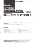 Pioneer Service Manual PL-333Z Bk Turntable Record Player Original Repair Book. Fixed Price $19.98.