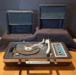 Vintage Arvin Portable Sterephonic Turntable Stereo Record Player (tested). Fixed Price $159.95.