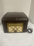 Vtg Admiral Model 6F11-N Ch Am Radio Record Player Needs Plug In Rewired. Fixed Price $31.99.