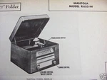 Mantola R655-W Phonograph Radio Combo Photofact. Fixed Price $6.50.