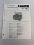 Vintage Sanyo Service Manual Model Number Gxt 180. Fixed Price $10.00.