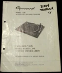 Garrard 5-300 Turntable Phono Exploded View Parts List Service Manual. Fixed Price $15.95.