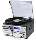 Musitrend MT408AM-BK 9-IN-1 Record Player Bluetooth Turntable Radio. Fixed Price $99.99.