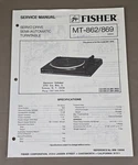 Fisher MT-862/869 Servo Drive Semiautomatic Turntable Service Manual D-3727. Fixed Price $54.95.