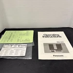 Panasonic SG-V01 Stereo Music System Operating Instructions Manual W/ Inserts. Fixed Price $29.95.
