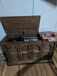 Vintage Magnavox Stereo Console Radio, Record Player, 8-TRACK, Pick-up Ct. Fixed Price $300.00.