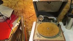 Antique Plaza Music Pal Junior Wind Up Record Player. Fixed Price $89.00.