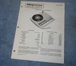 Vtg Orig Portable Radio Phonograph 1P2506 Magnavox Service Manual No. 6307 J0770. Fixed Price $19.95.
