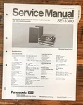 Panasonic SE-3380 Stereo Service Manual *original*. Fixed Price $14.97.