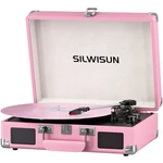 Pink Vinyl Record Player 3 Speeds Portable Suitcase Turntable. Fixed Price $47.49.