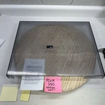 Aiwa Q50 Turntable Parts - Dust Cover With Wear And Some Cracking. Fixed Price $35.00.